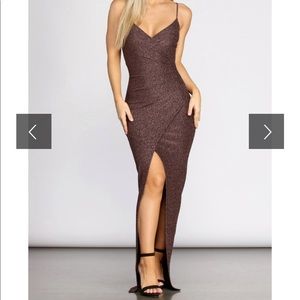 Windsor Kaitlin Long Glitter Evening Gown